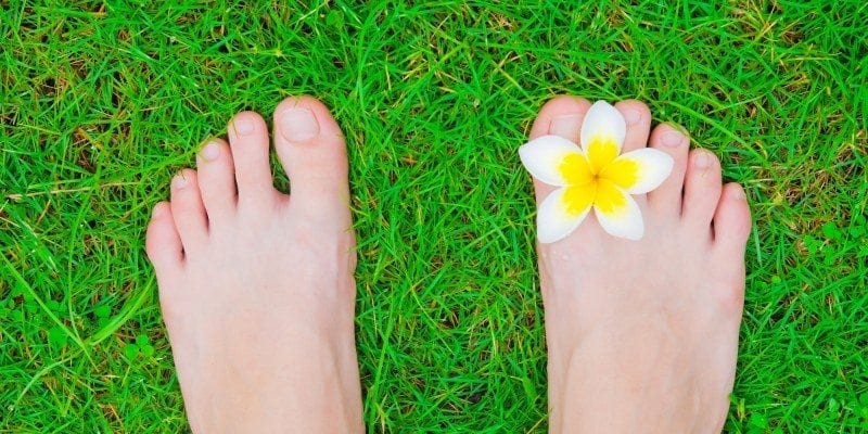 Healthy natural feet